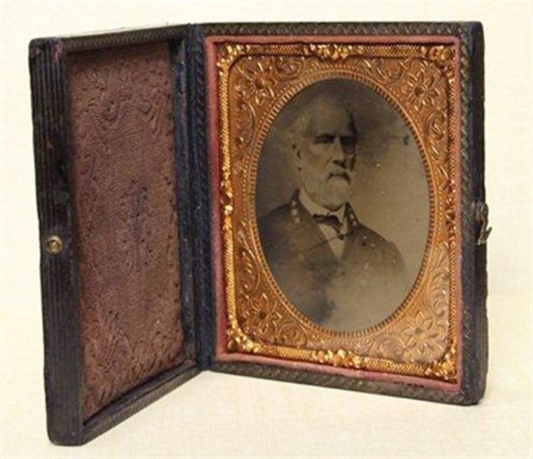 A tintype of Gen. Robert E. Lee is seen in a photo provided by the Goodwill Industries of Middle Tennessee. The tintype was sold by Goodwill Industries of Middle Tennessee on their online auction site, onlinegoodwill.com, for $23,001 Wednesday. 